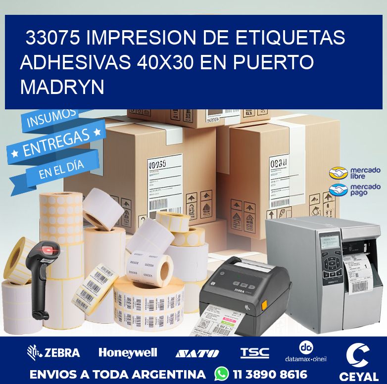 33075 IMPRESION DE ETIQUETAS ADHESIVAS 40X30 EN PUERTO MADRYN