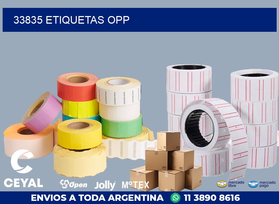 33835 ETIQUETAS OPP