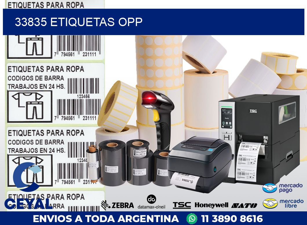 33835 ETIQUETAS OPP