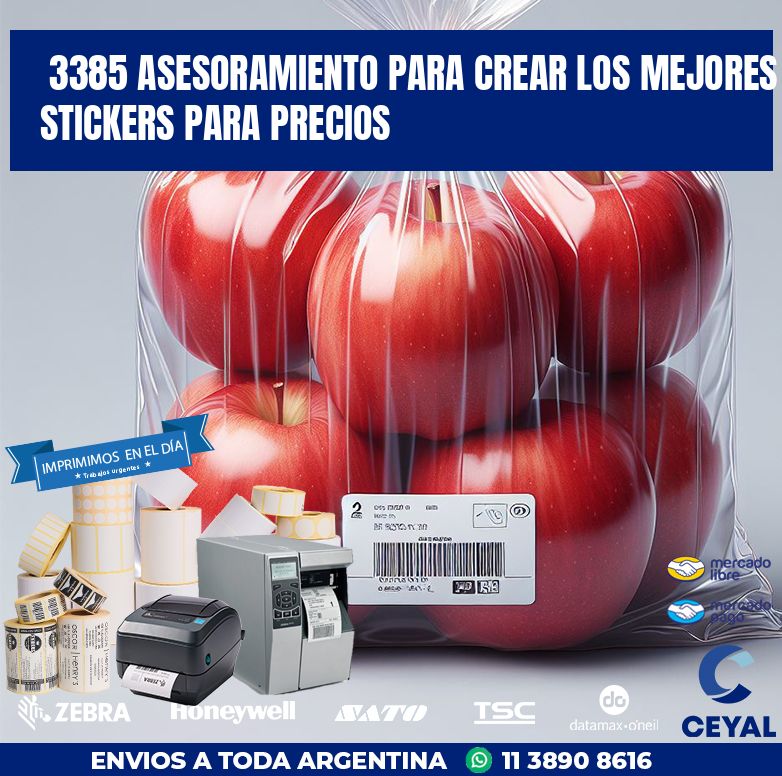 3385 ASESORAMIENTO PARA CREAR LOS MEJORES STICKERS PARA PRECIOS