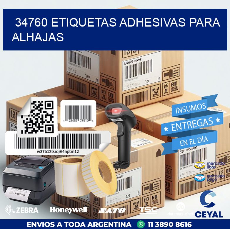 34760 ETIQUETAS ADHESIVAS PARA ALHAJAS