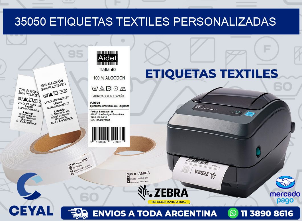 35050 ETIQUETAS TEXTILES PERSONALIZADAS