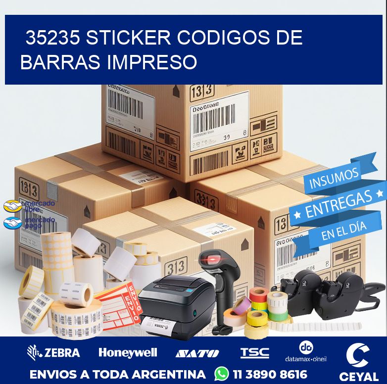 35235 STICKER CODIGOS DE BARRAS IMPRESO