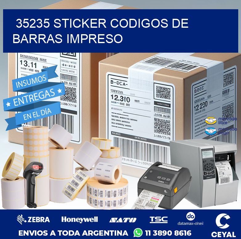 35235 STICKER CODIGOS DE BARRAS IMPRESO