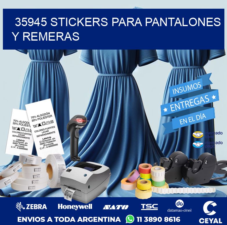 35945 STICKERS PARA PANTALONES Y REMERAS