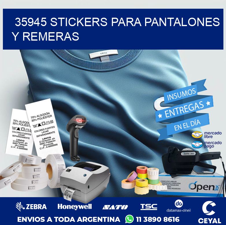 35945 STICKERS PARA PANTALONES Y REMERAS