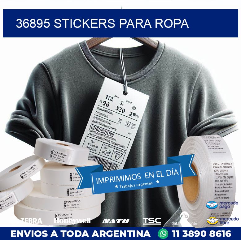 36895 STICKERS PARA ROPA