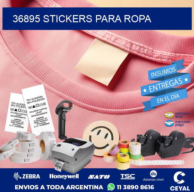 36895 STICKERS PARA ROPA