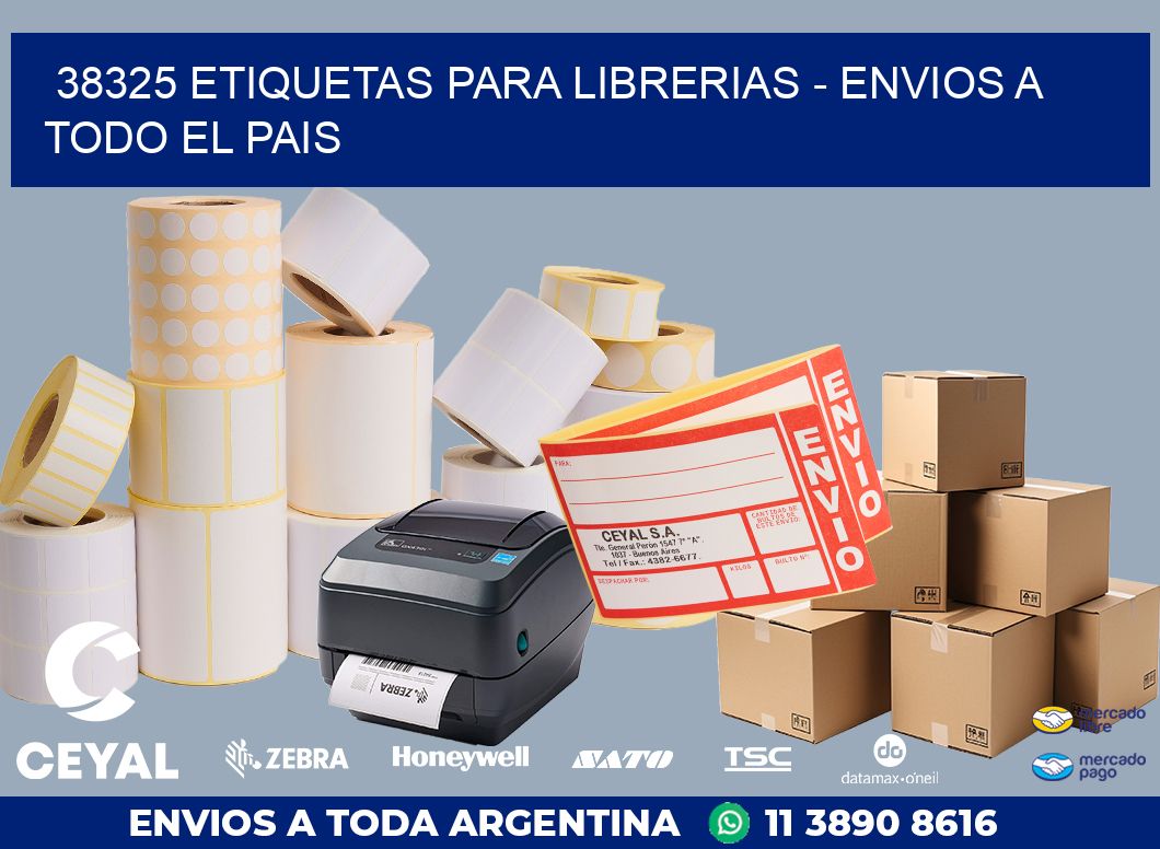 38325 ETIQUETAS PARA LIBRERIAS - ENVIOS A TODO EL PAIS