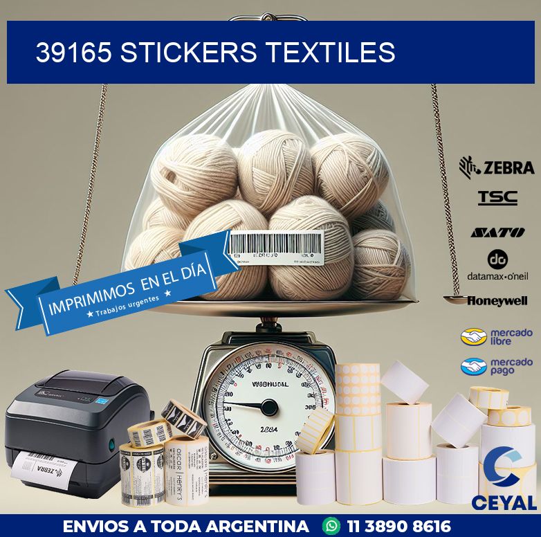 39165 STICKERS TEXTILES