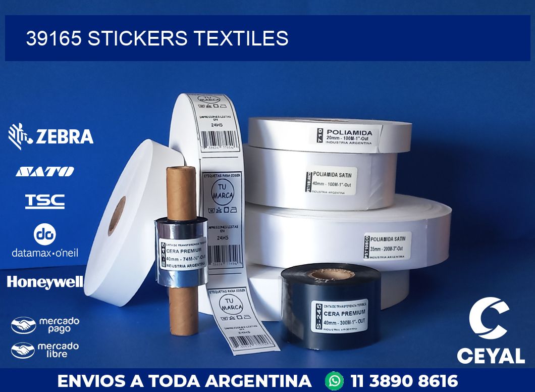 39165 STICKERS TEXTILES