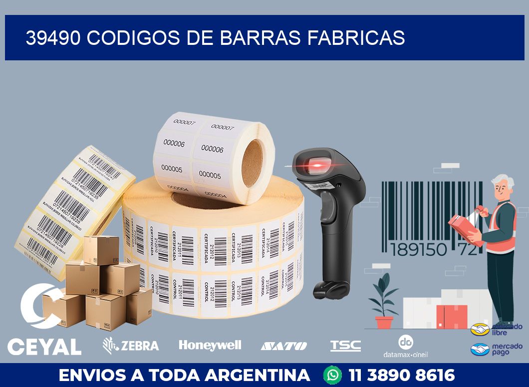 39490 CODIGOS DE BARRAS FABRICAS