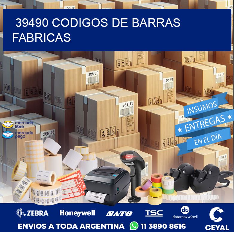 39490 CODIGOS DE BARRAS FABRICAS