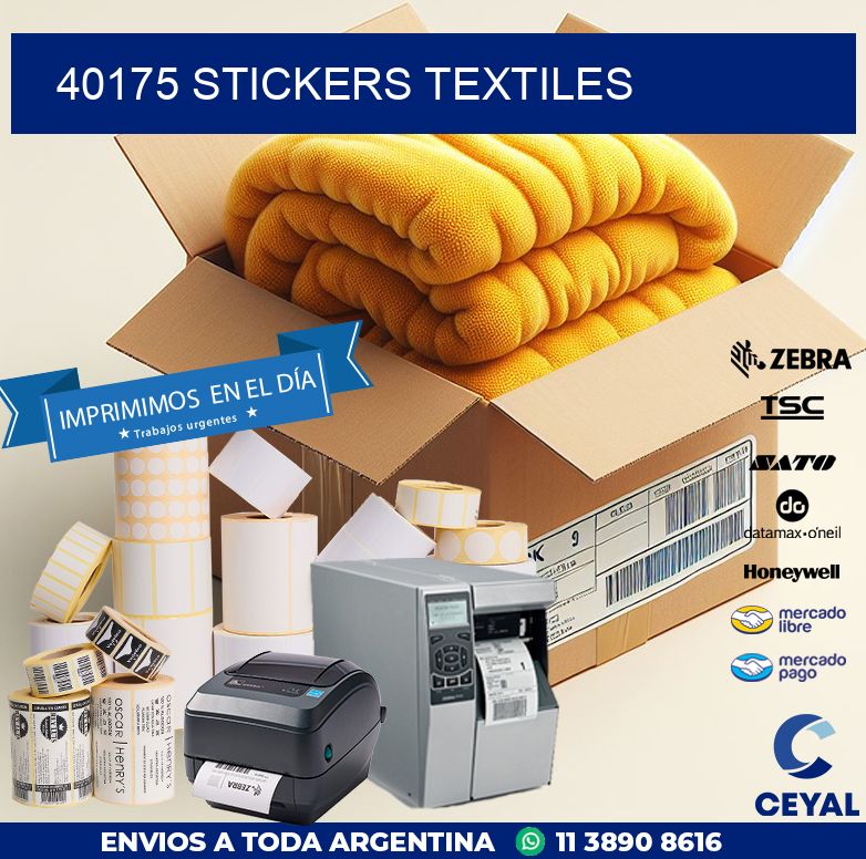 40175 STICKERS TEXTILES