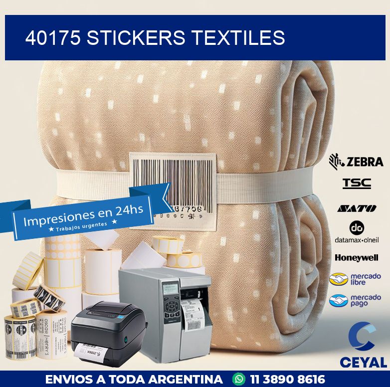 40175 STICKERS TEXTILES