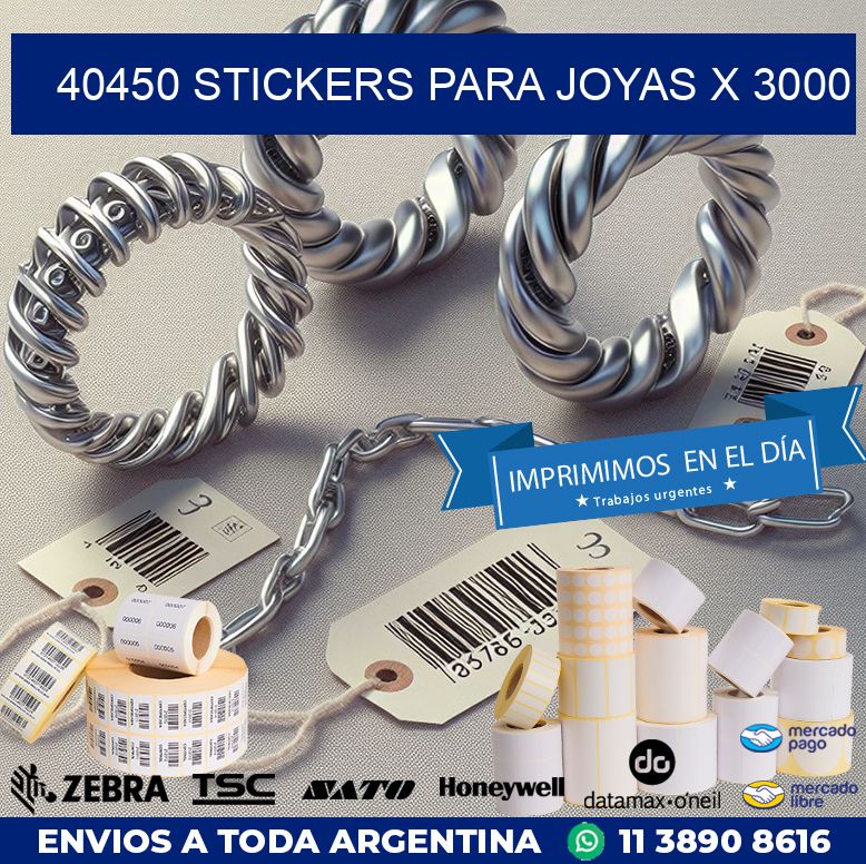 40450 STICKERS PARA JOYAS X 3000