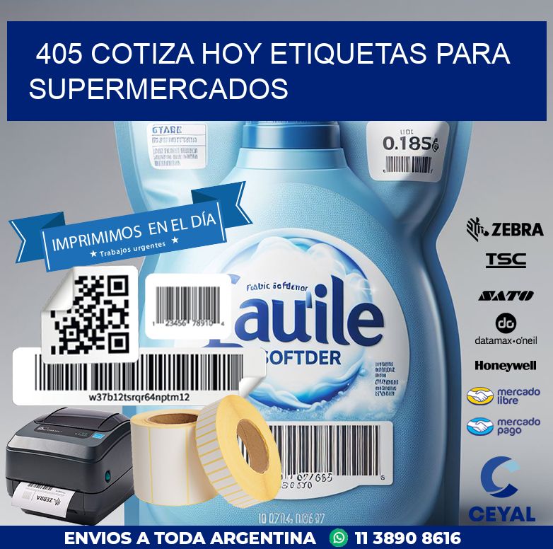 405 COTIZA HOY ETIQUETAS PARA SUPERMERCADOS