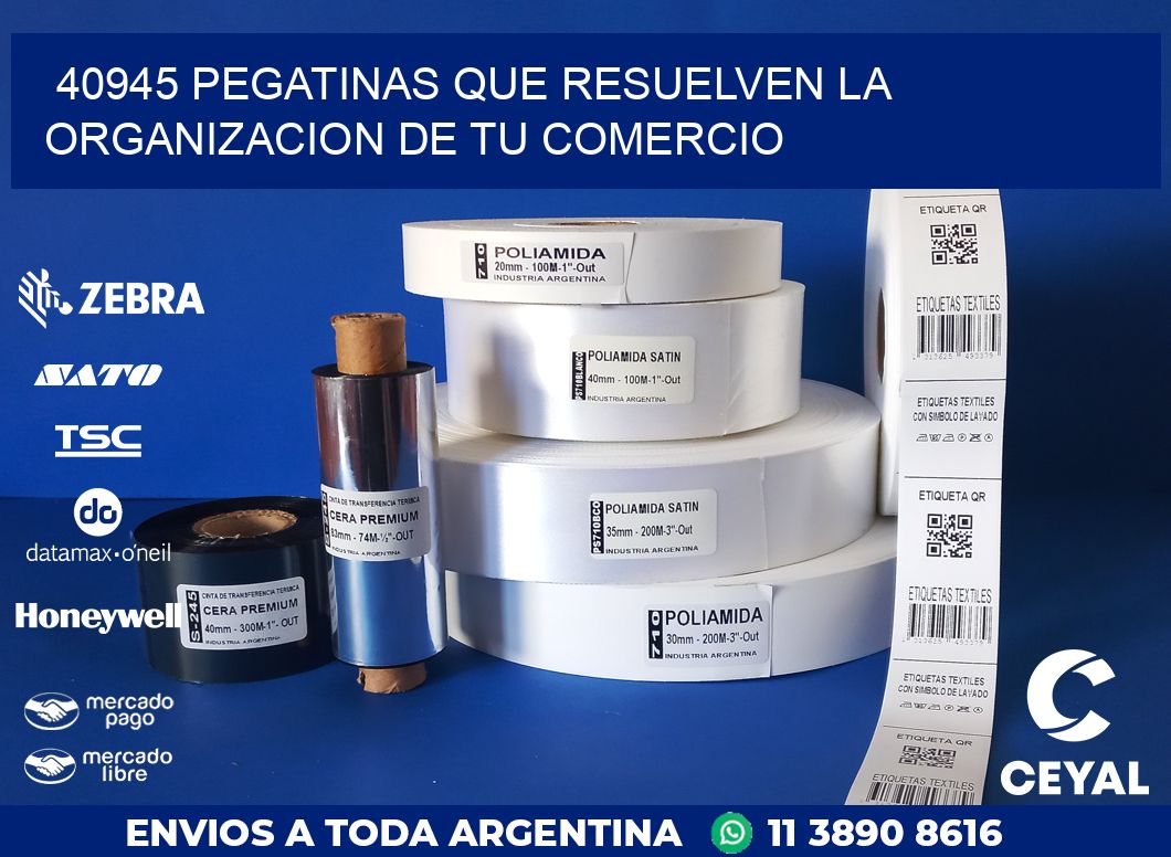 40945 PEGATINAS QUE RESUELVEN LA ORGANIZACION DE TU COMERCIO