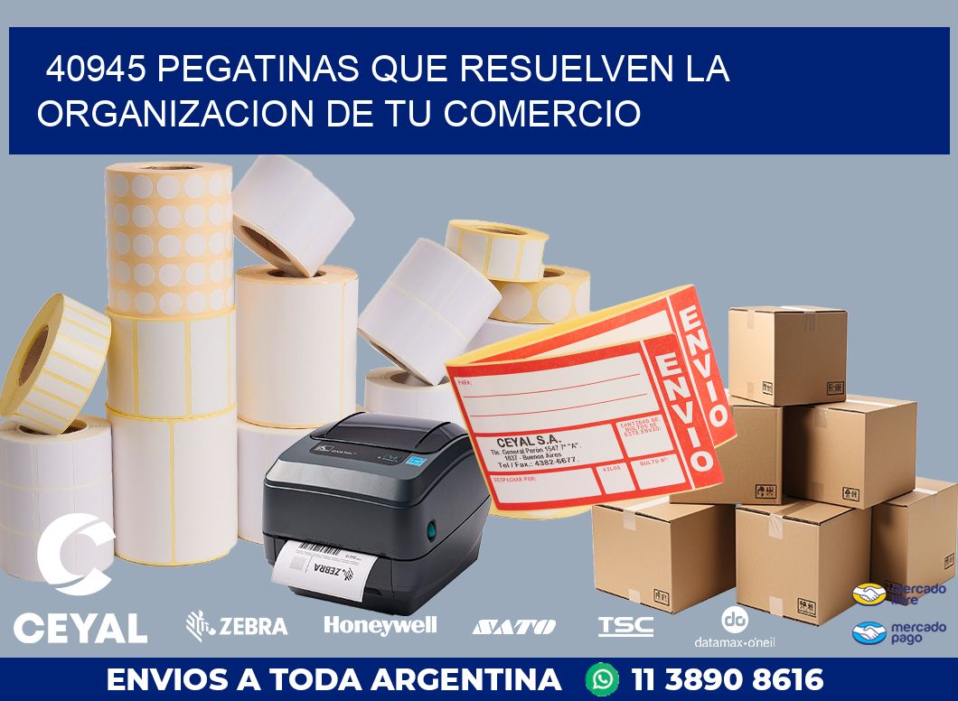 40945 PEGATINAS QUE RESUELVEN LA ORGANIZACION DE TU COMERCIO