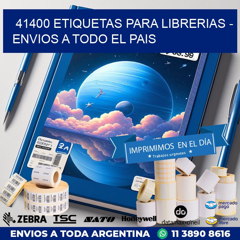 41400 ETIQUETAS PARA LIBRERIAS - ENVIOS A TODO EL PAIS