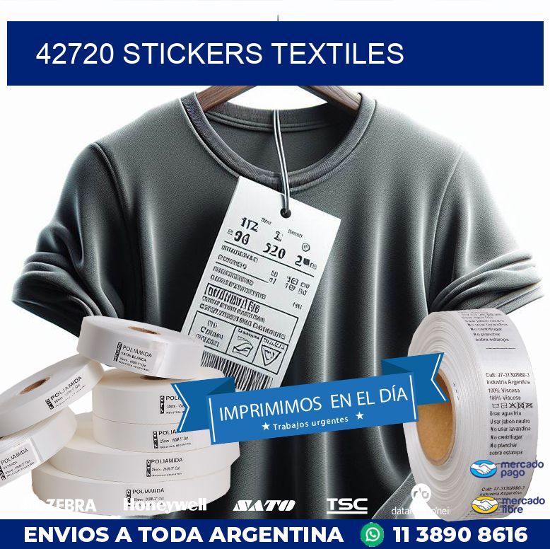 42720 STICKERS TEXTILES
