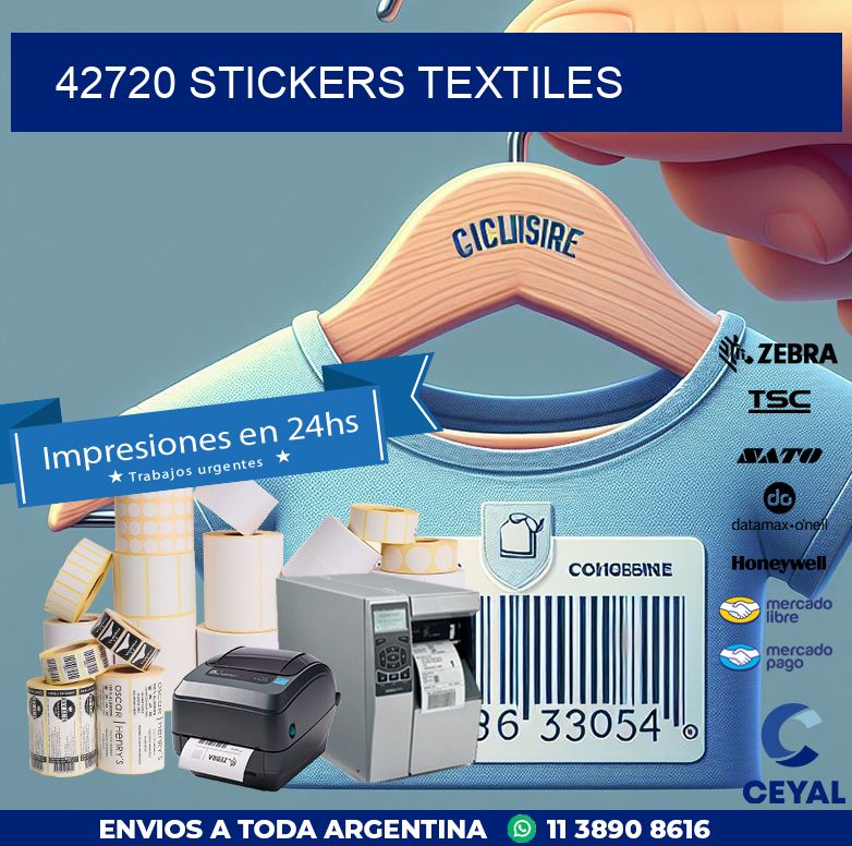 42720 STICKERS TEXTILES