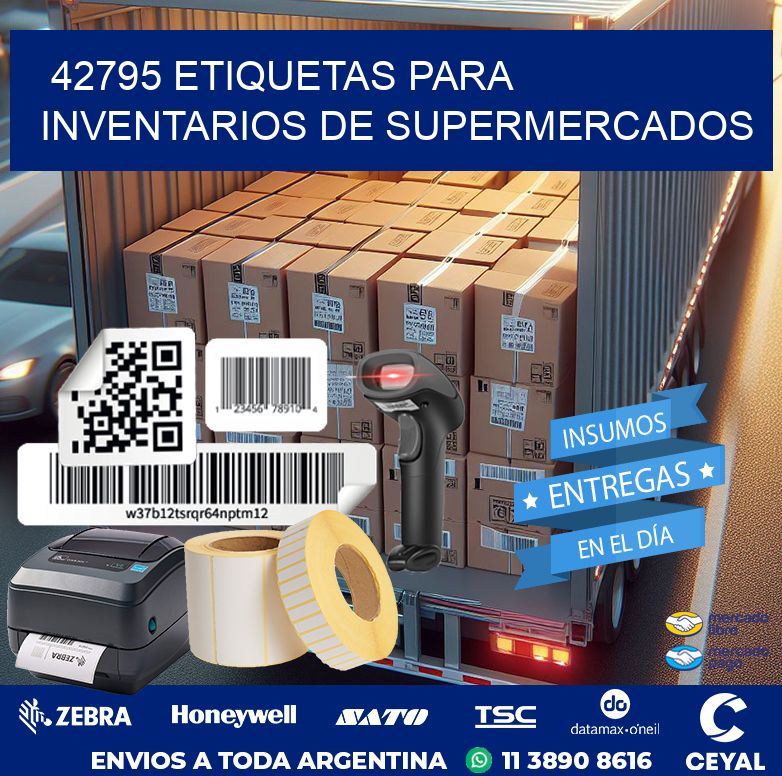 42795 ETIQUETAS PARA INVENTARIOS DE SUPERMERCADOS