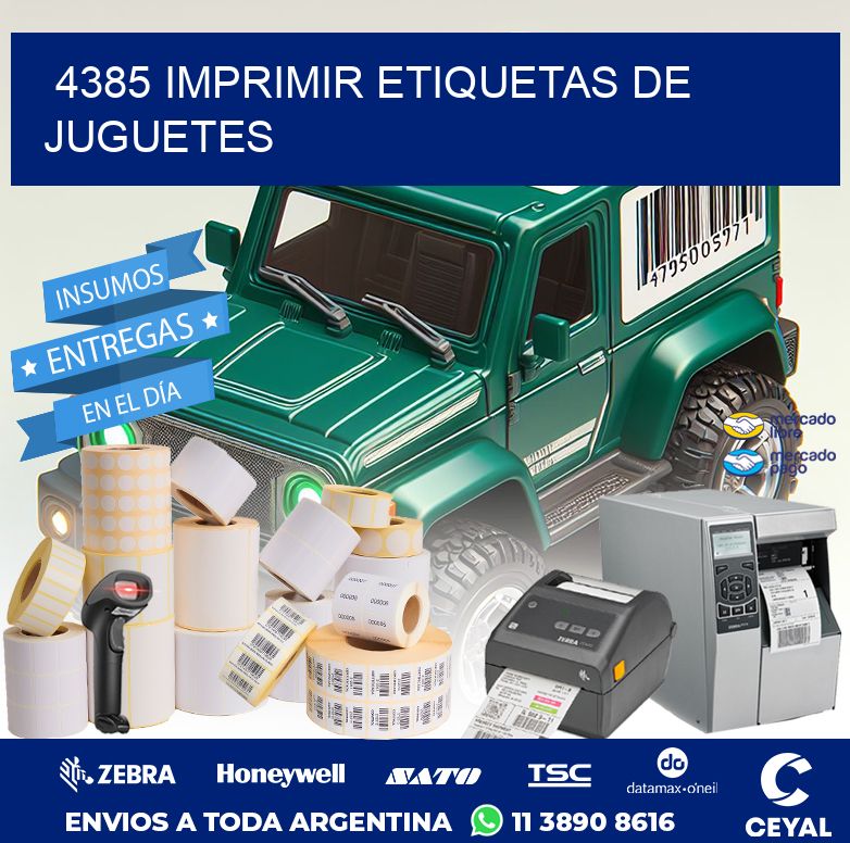 4385 IMPRIMIR ETIQUETAS DE JUGUETES