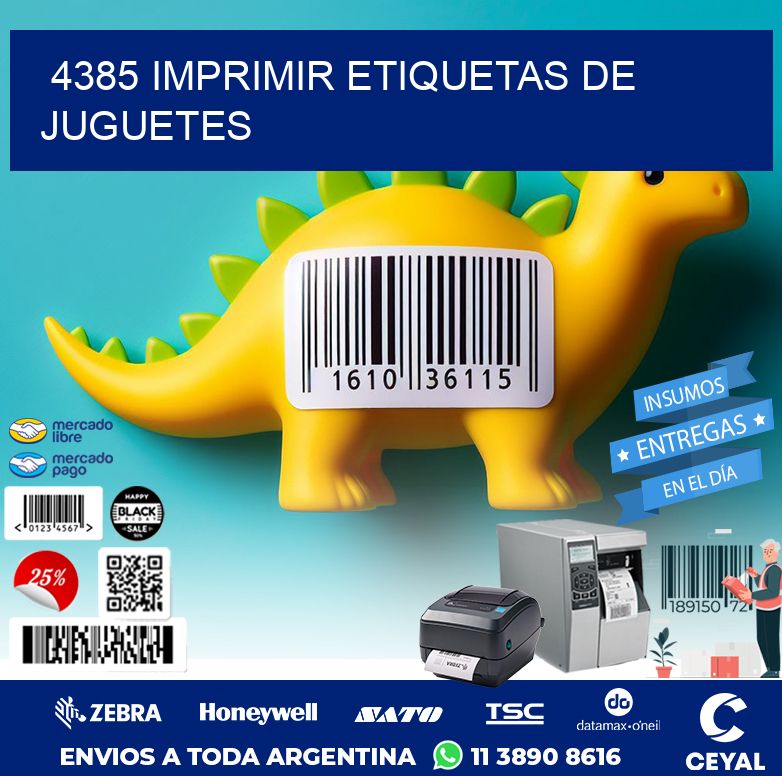 4385 IMPRIMIR ETIQUETAS DE JUGUETES