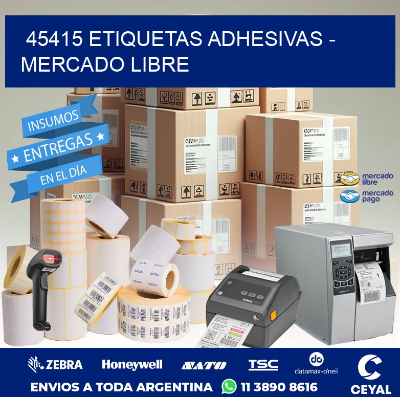 45415 ETIQUETAS ADHESIVAS - MERCADO LIBRE