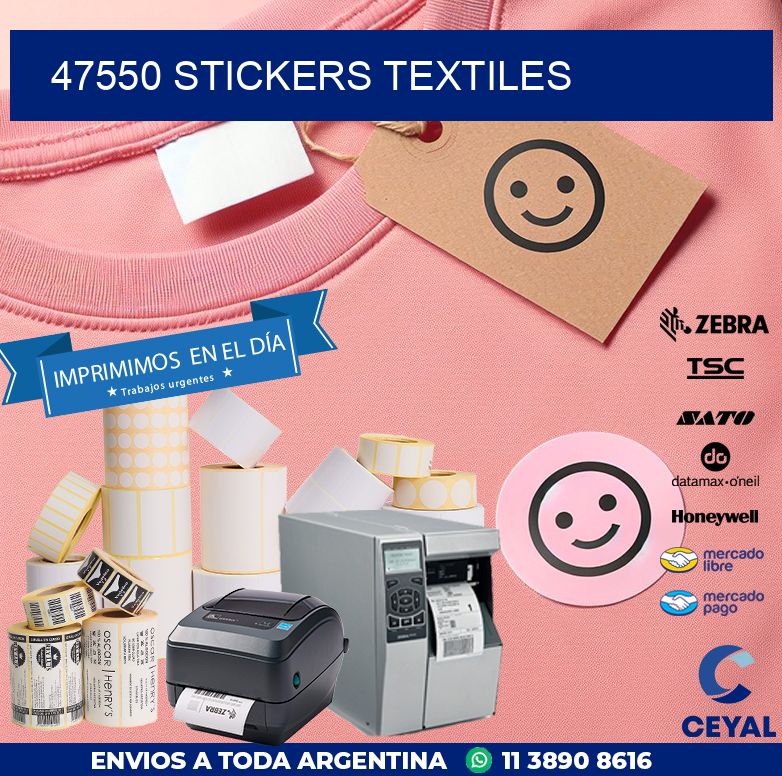 47550 STICKERS TEXTILES