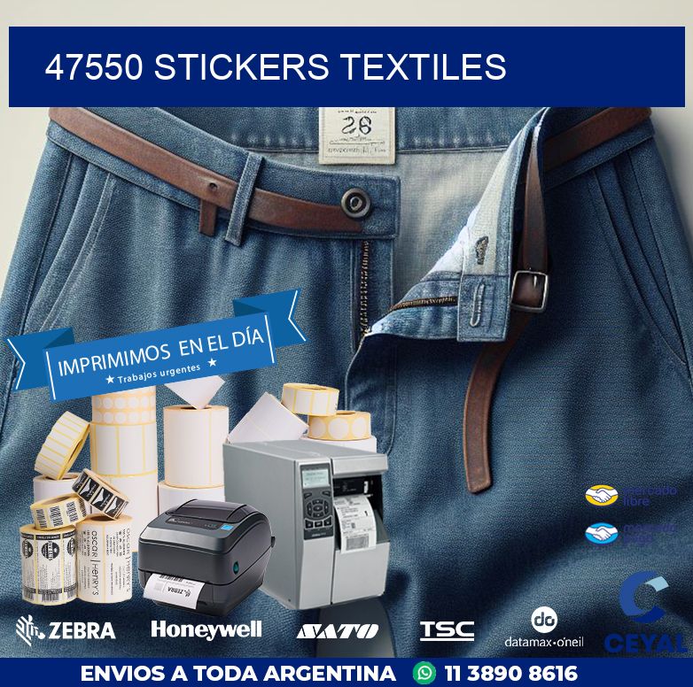47550 STICKERS TEXTILES