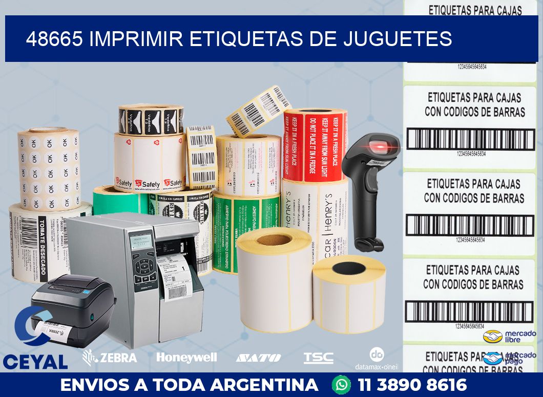 48665 IMPRIMIR ETIQUETAS DE JUGUETES