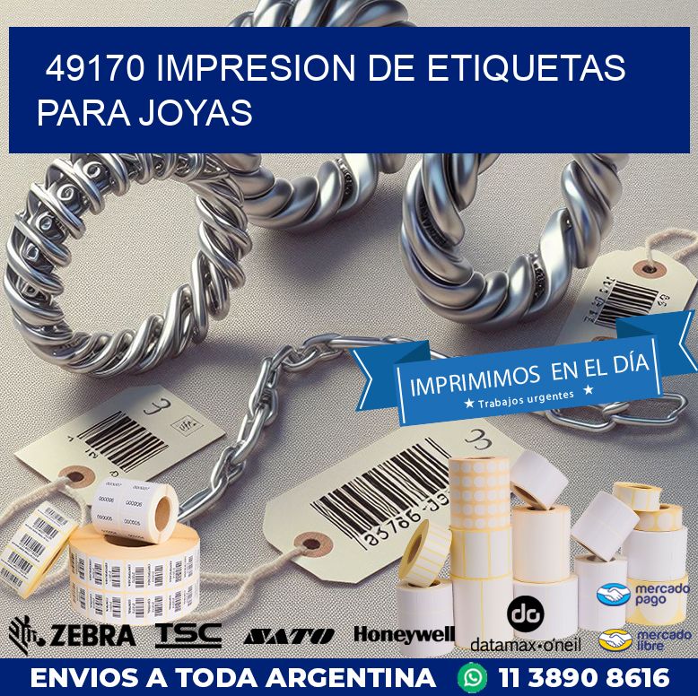 49170 IMPRESION DE ETIQUETAS PARA JOYAS