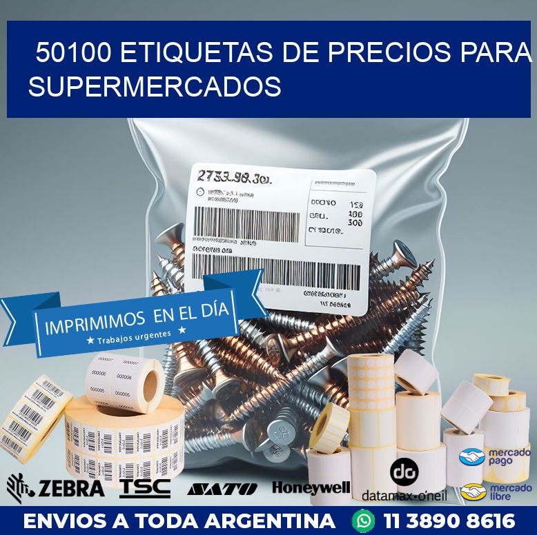 50100 ETIQUETAS DE PRECIOS PARA SUPERMERCADOS