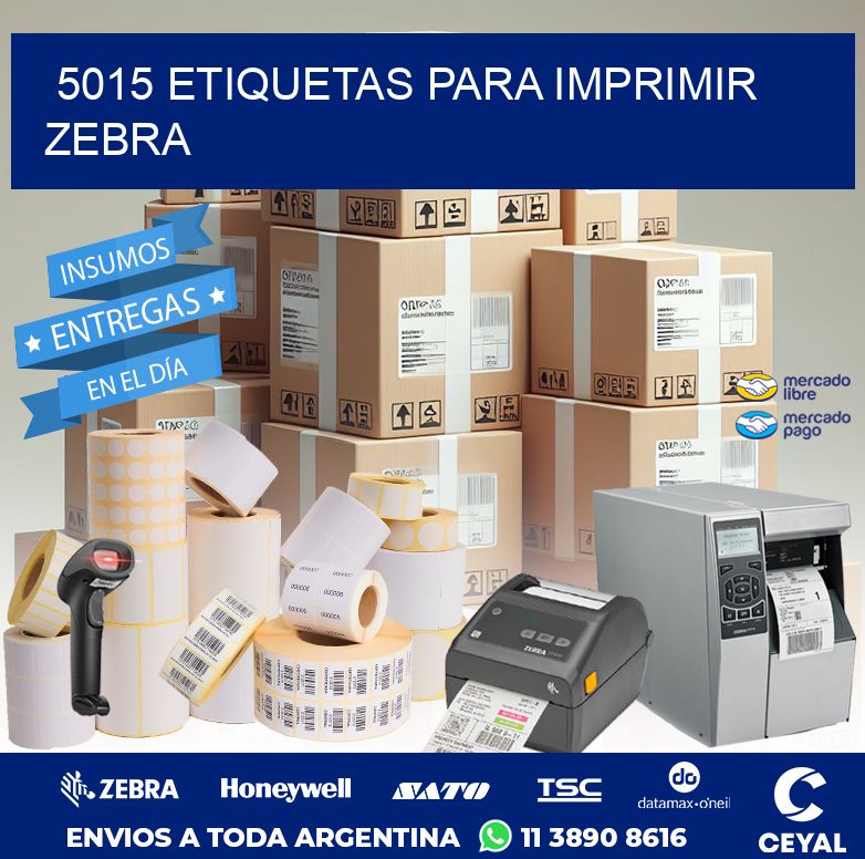 5015 ETIQUETAS PARA IMPRIMIR ZEBRA