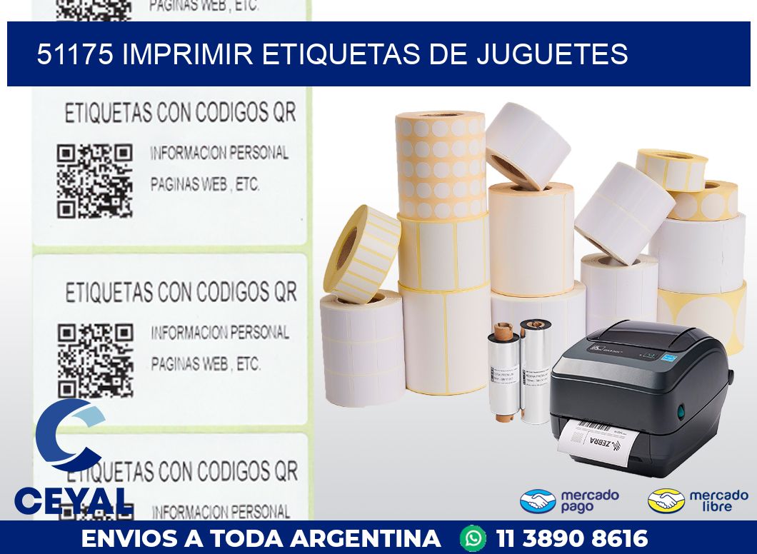 51175 IMPRIMIR ETIQUETAS DE JUGUETES