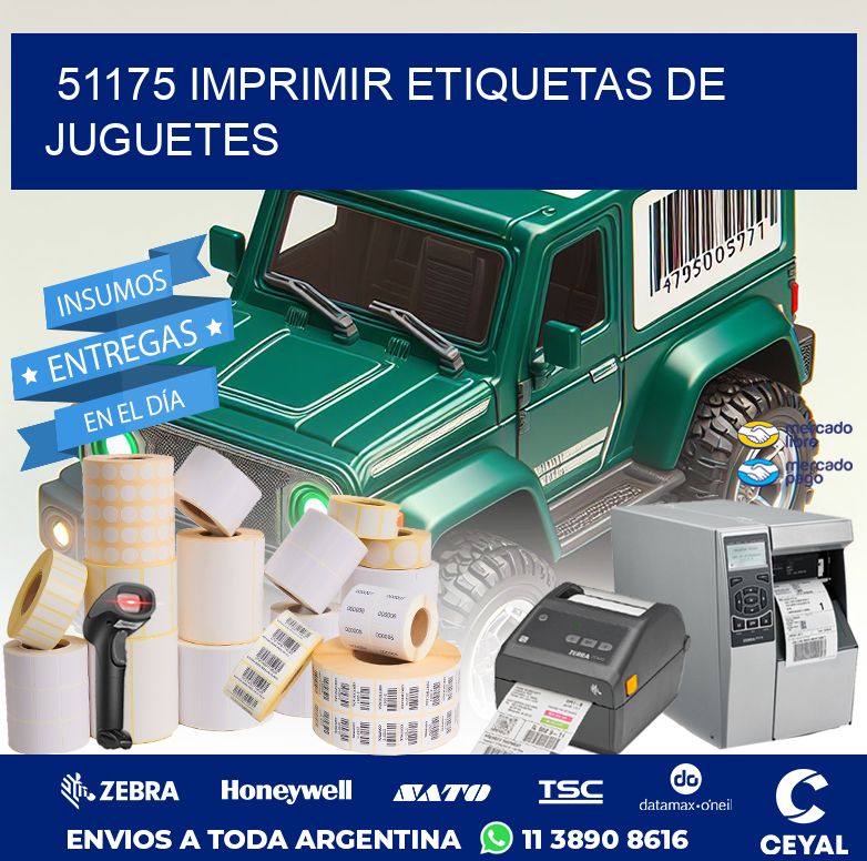 51175 IMPRIMIR ETIQUETAS DE JUGUETES