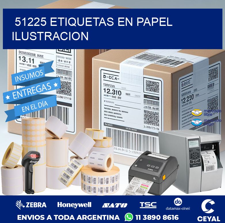 51225 ETIQUETAS EN PAPEL ILUSTRACION