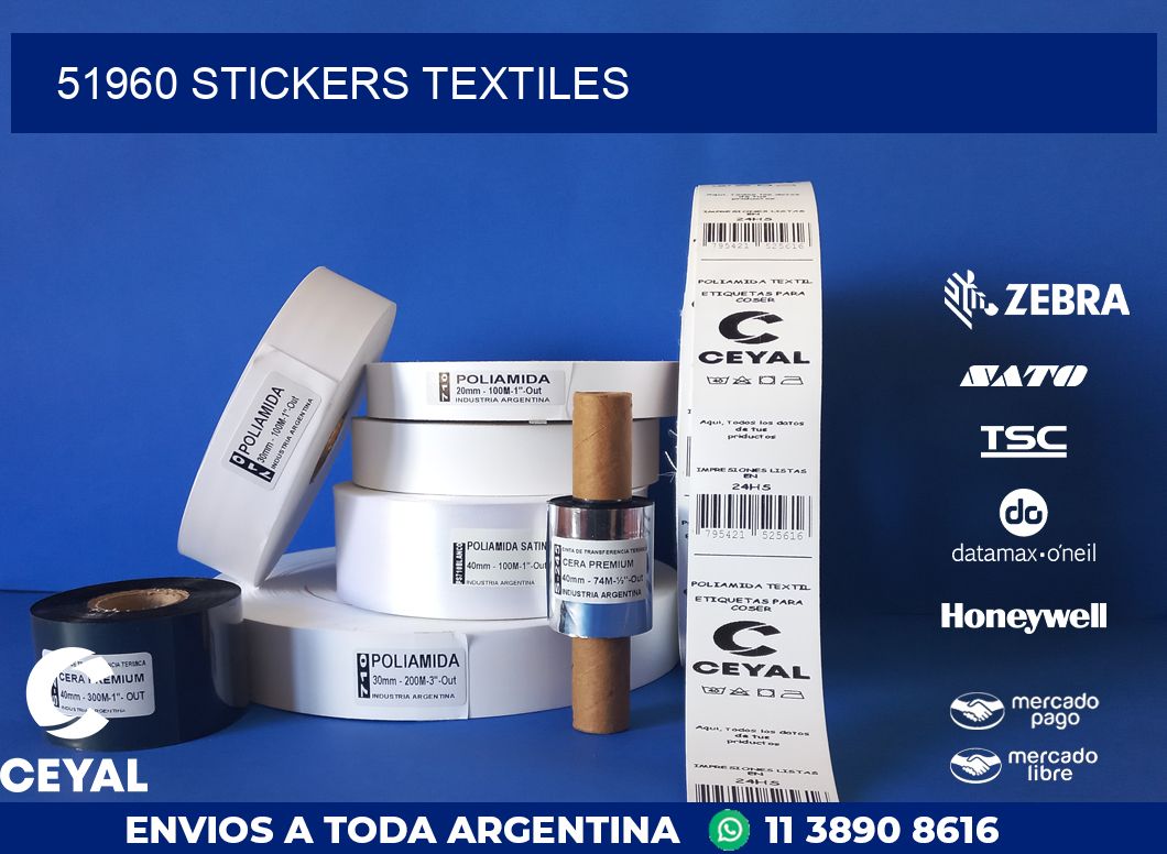 51960 STICKERS TEXTILES