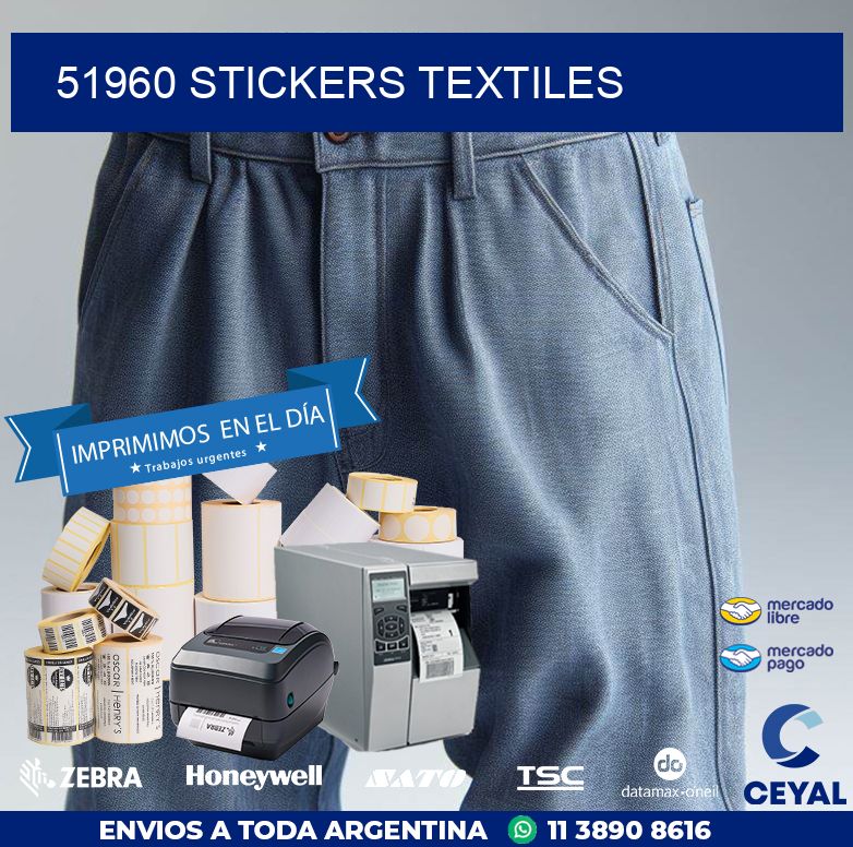 51960 STICKERS TEXTILES