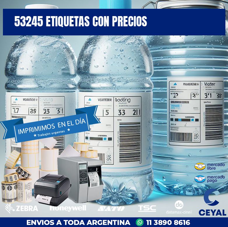 53245 ETIQUETAS CON PRECIOS