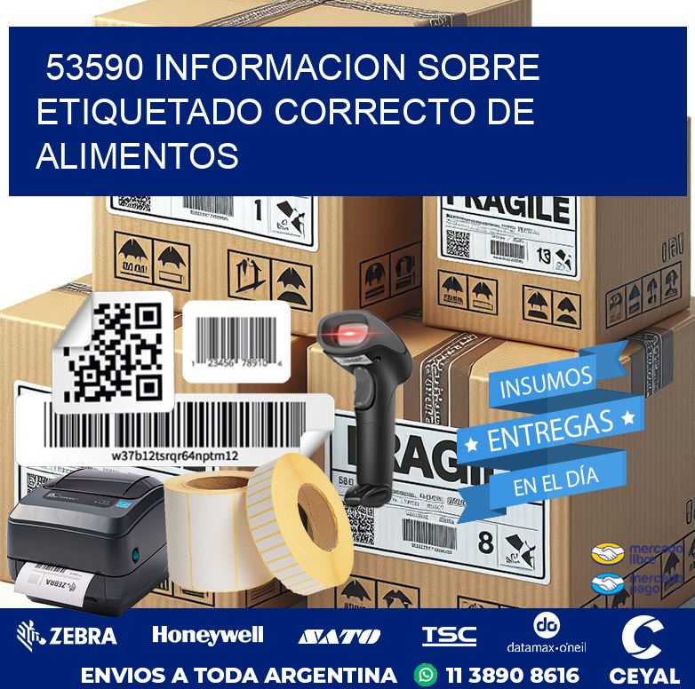 53590 INFORMACION SOBRE ETIQUETADO CORRECTO DE ALIMENTOS