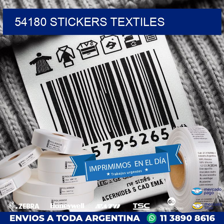 54180 STICKERS TEXTILES