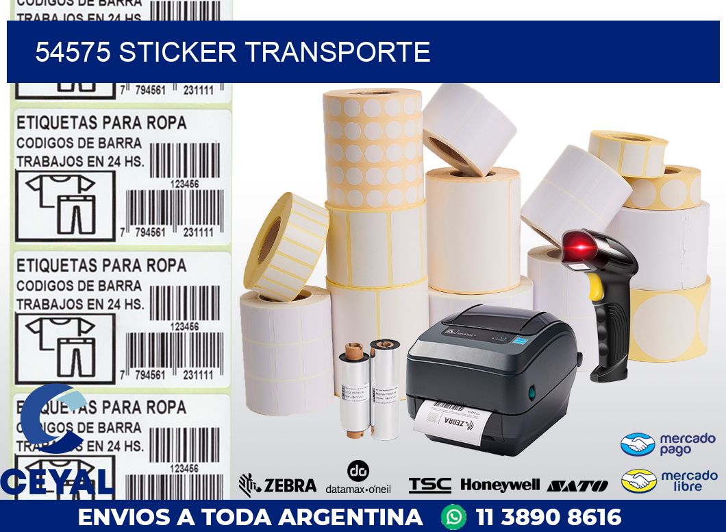 54575 STICKER TRANSPORTE