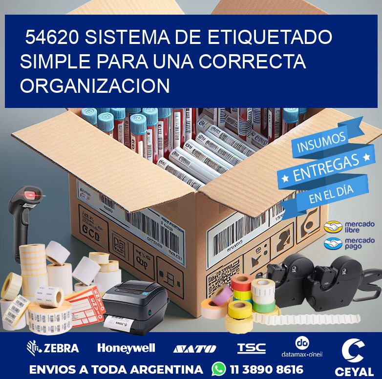 54620 SISTEMA DE ETIQUETADO SIMPLE PARA UNA CORRECTA ORGANIZACION