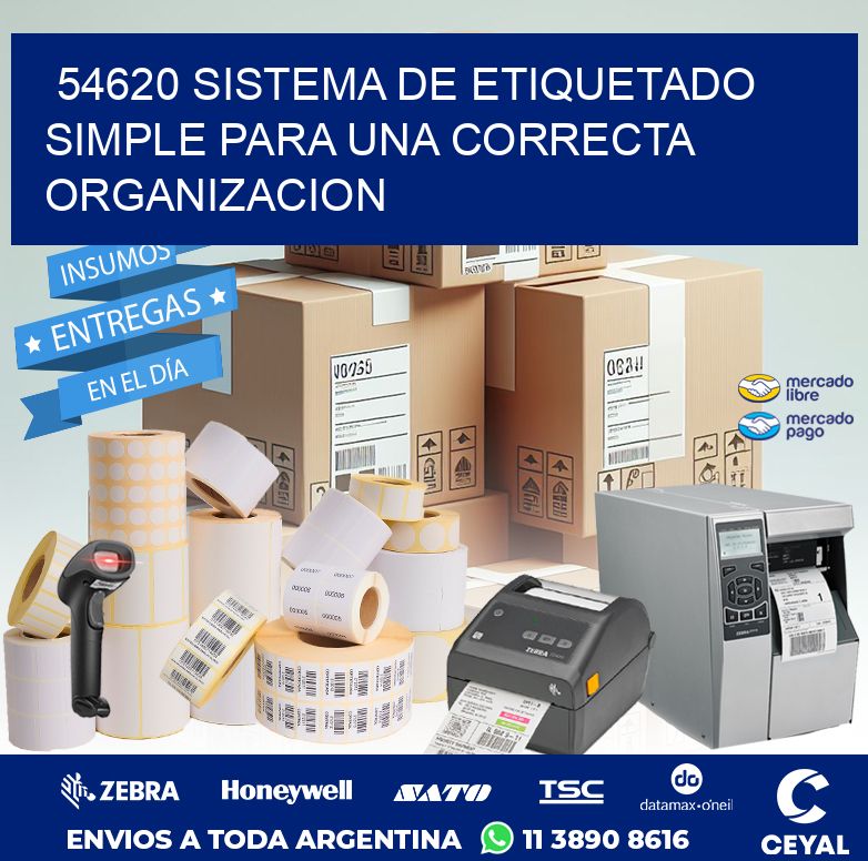 54620 SISTEMA DE ETIQUETADO SIMPLE PARA UNA CORRECTA ORGANIZACION