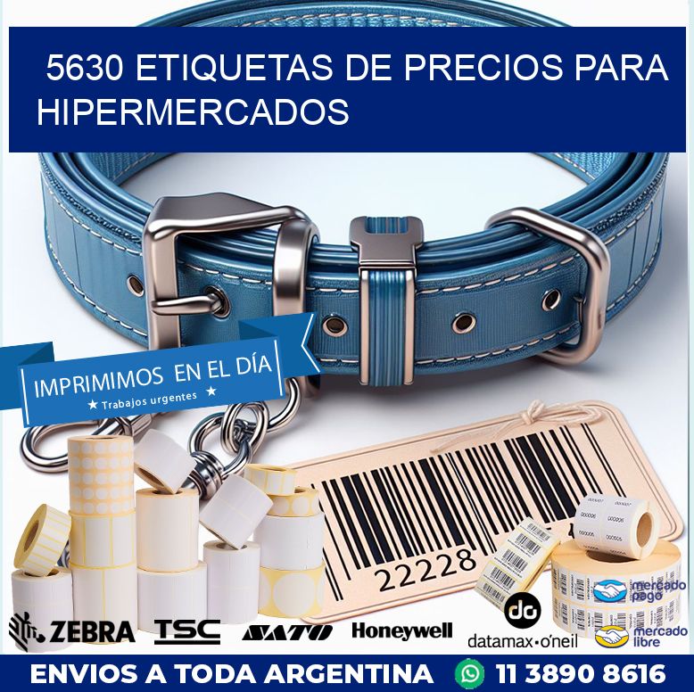 5630 ETIQUETAS DE PRECIOS PARA HIPERMERCADOS