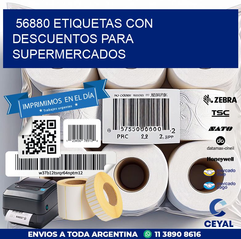 56880 ETIQUETAS CON DESCUENTOS PARA SUPERMERCADOS