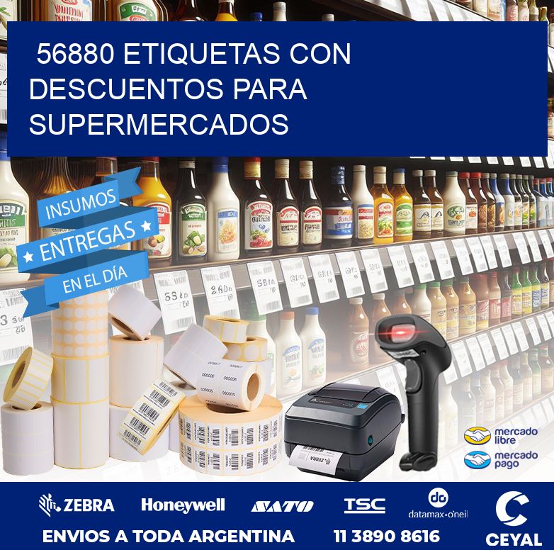 56880 ETIQUETAS CON DESCUENTOS PARA SUPERMERCADOS